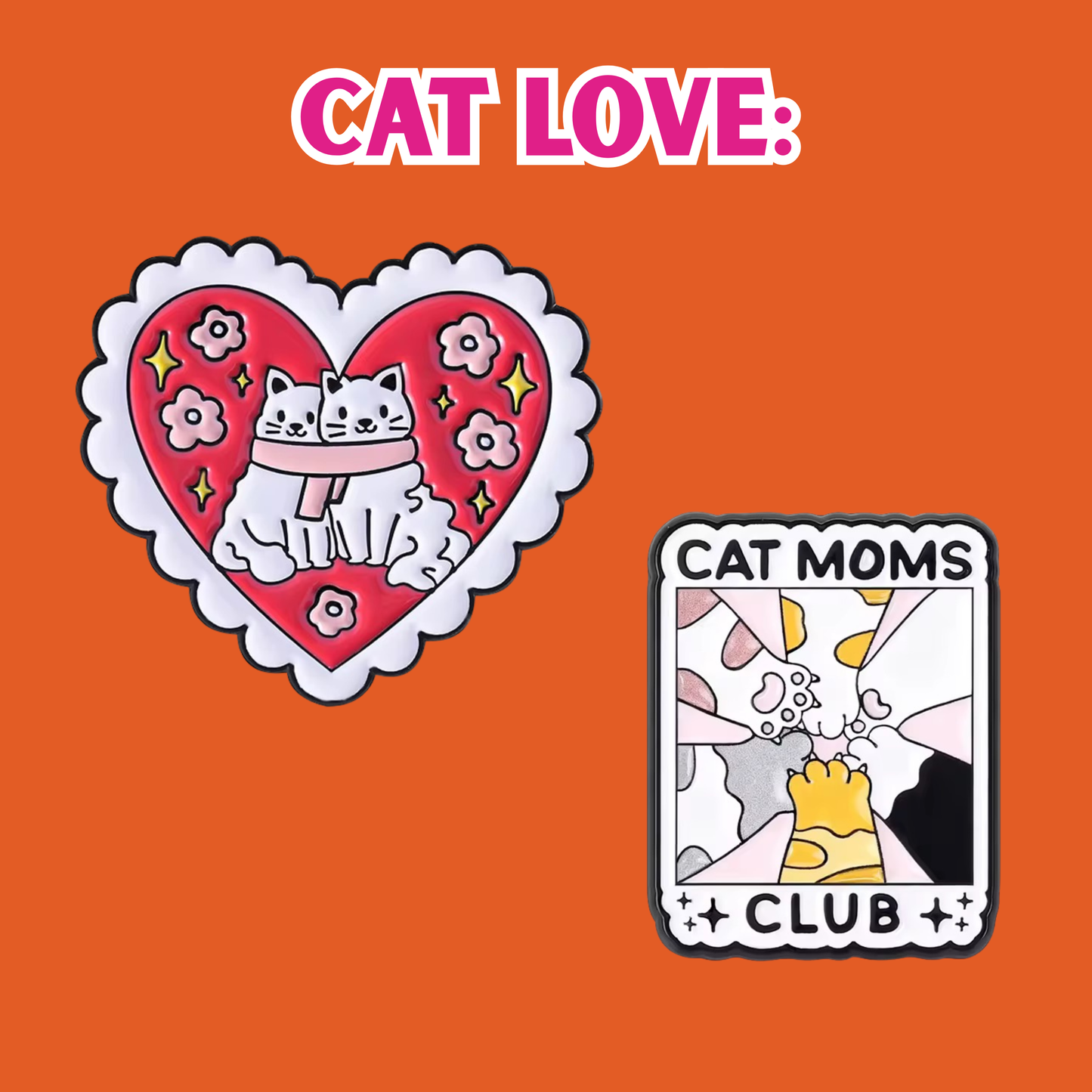 Cat love pins