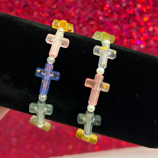 Cross Elastic bracelet 🤍