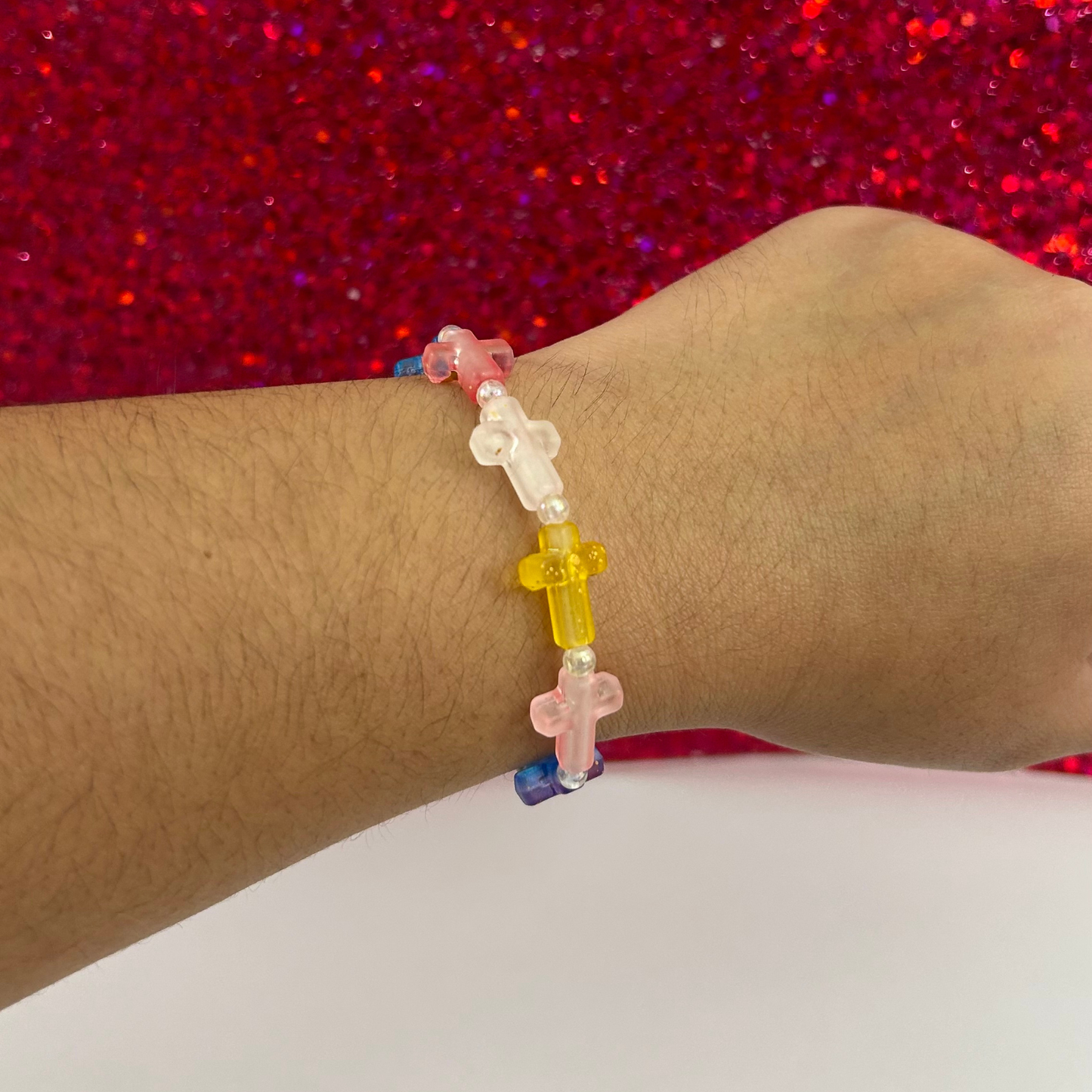 Cross Elastic bracelet 🤍