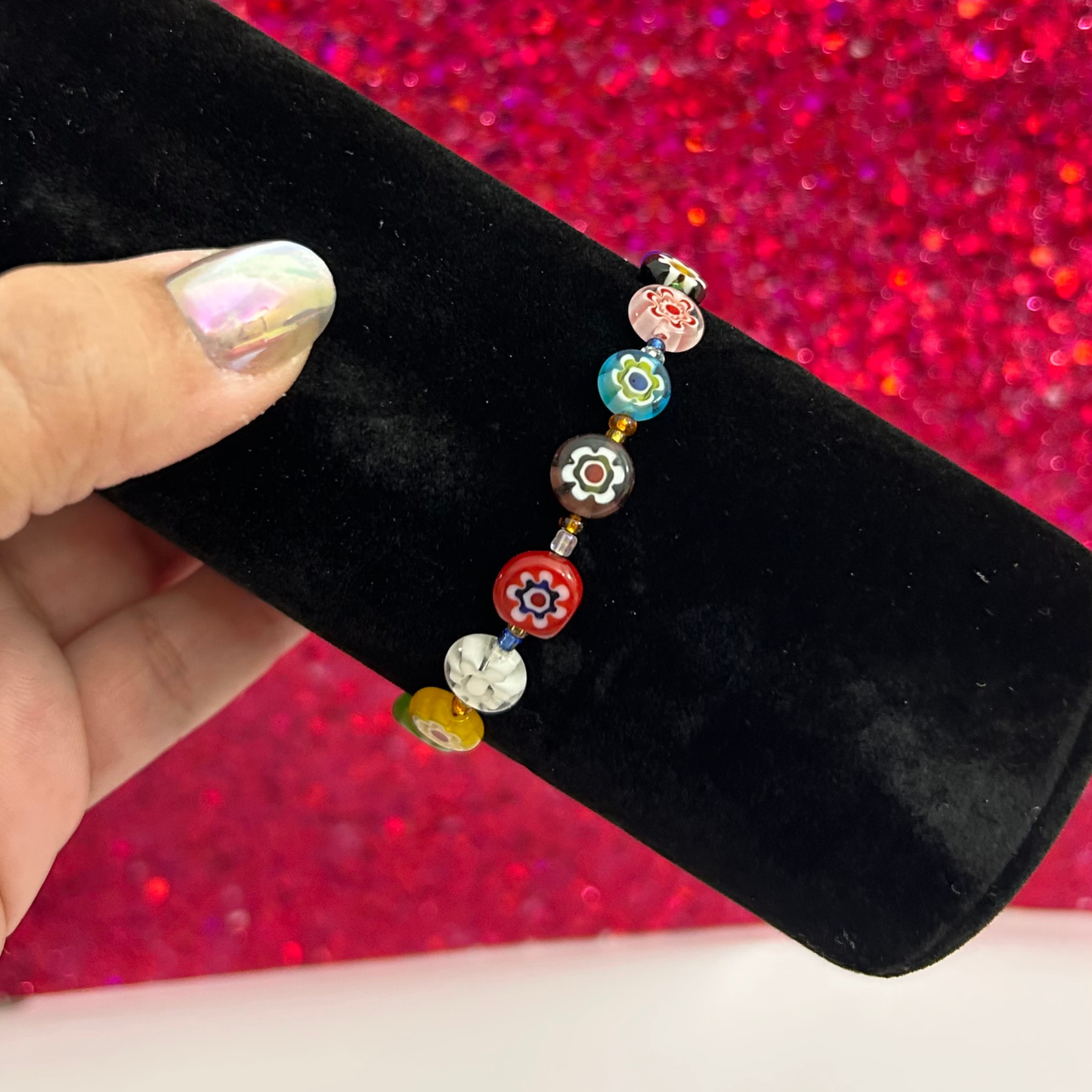 Flower Crystal beads bracelet