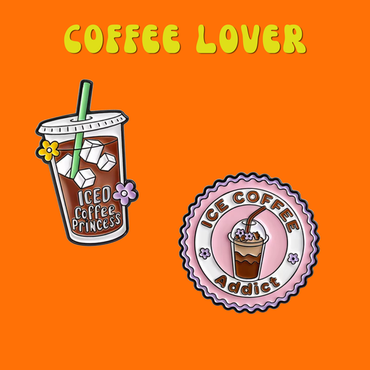 Coffee lover pins