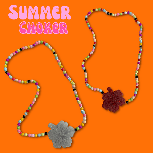 Summer Choker Necklace 🌺☀️