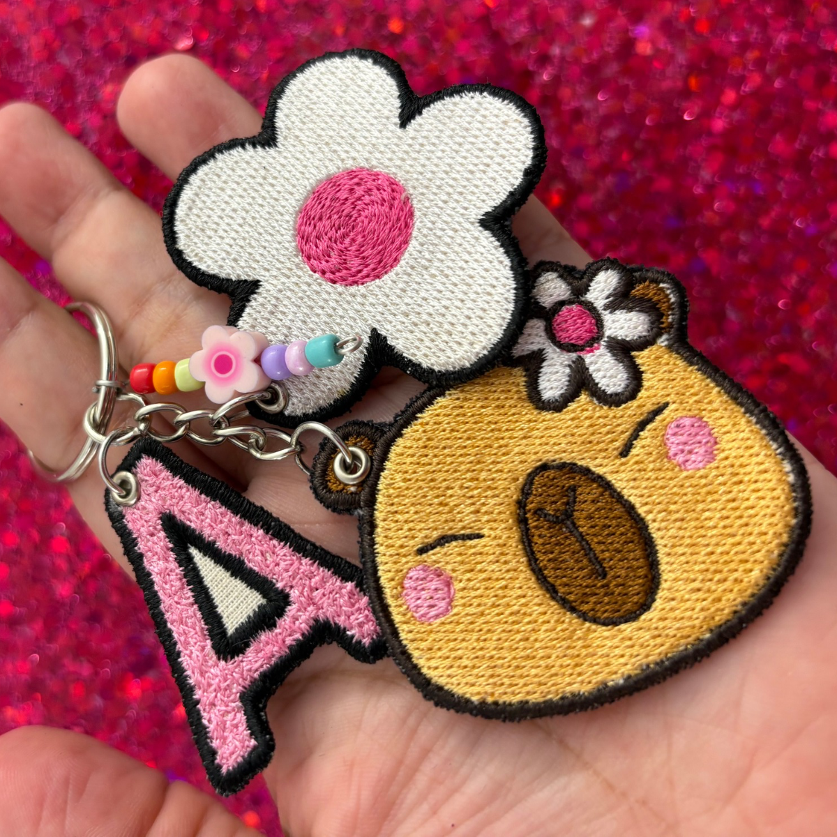 Capibara girly bag charm 🌸🩷 personalized